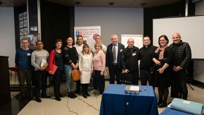 Članovi Povjerenstva za pastoral Roma Varaždinske biskupije na Međunarodnom susretu u Trogiru